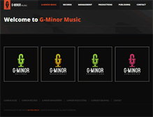 Tablet Screenshot of gminormusic.com